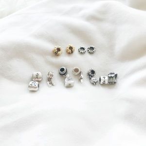 Pandora Sterling Silver Retired Charms